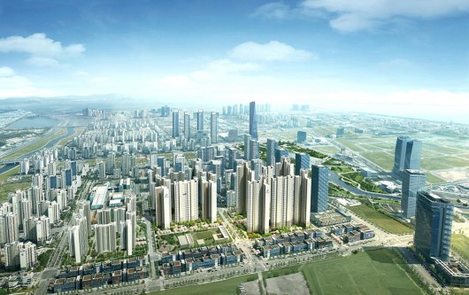 Songdo In South Korea is a brand new city founded on smart city principles. Image Courtesy of Cisco