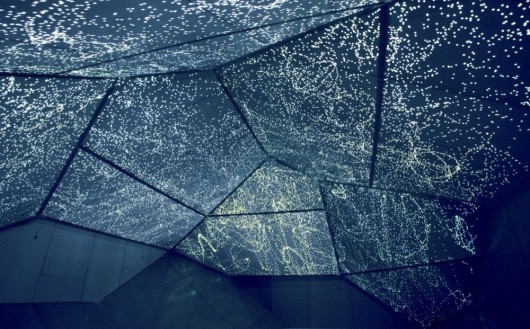 The syn chron space by Carsten Nicolai was designed to combine experiences of sound and light. Image Courtesy of artcentron.com