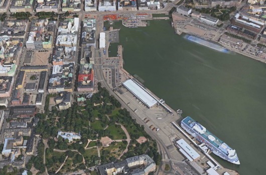 Site of the potential Guggenheim Helsinki.. Image Courtesy of Apple Map View