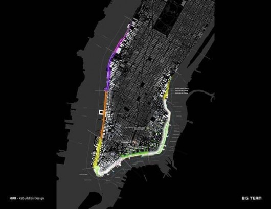 The BIG U, BIG's proposal for the Rebuild by Design Competition. Image Courtesy of BIG