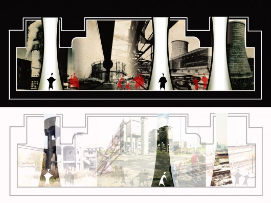 Conceptual Cross Sections. Image Courtesy of the Romanian Pavilion