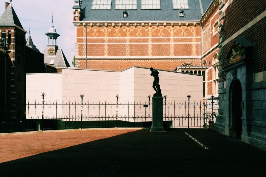 The Asian Pavilion set against the Rijksmuseum, April 2014. Image © James Taylor-Foster