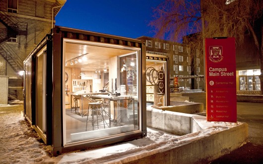 University of Winnipeg Students' Association bikeLAB, Winnipeg, Manitoba, by Peter Sampson Architecture Studio Inc. / © Jacqueline Young