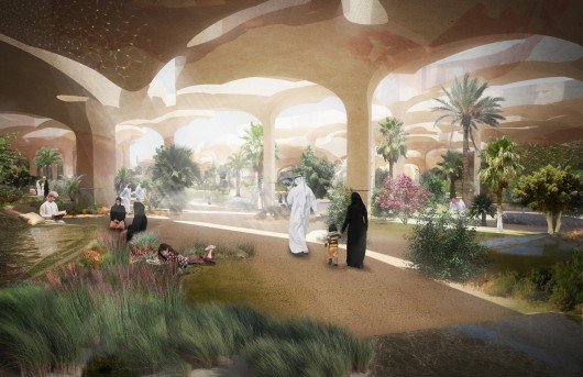 Shaded Gardens. Image © Heatherwick Studio
