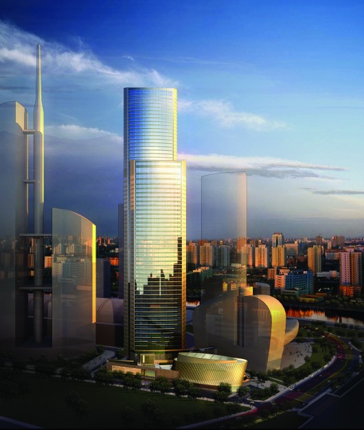Eurasia Tower, Moscow. Image © Swanke Hayden Connell