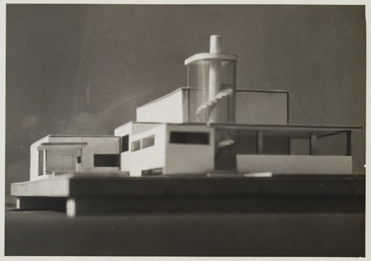 Radio Broadcasting Station / Photograph of Model / Detroit, 1925 / Vintage gelatin silver print / 4 7/8 x 6 7/8 inches (12.4 x 17.5 cm)