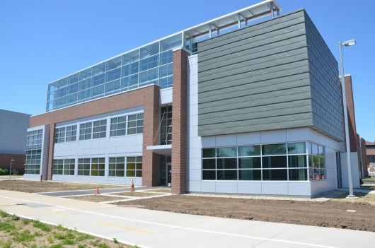 The exterior of the Living Labs building. Image Courtesy of Pillars of Sustainable Education