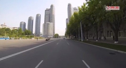 A screenshot from the GoPro City Tour of Pyongyang. Image Courtesy of YouTube