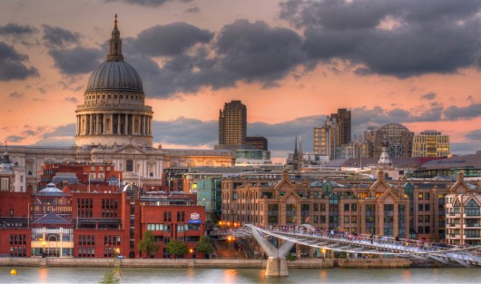 London, with the dome of St Paul's Cathedral. Image © Flickr CC User Joe Newman