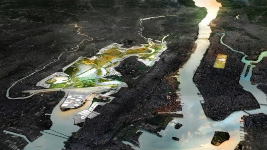 New Medowlands: Productive City + Regional Park, by MIT CAU, ZUS, Urbanisten. Image Courtesy of rebuildbydesign.org