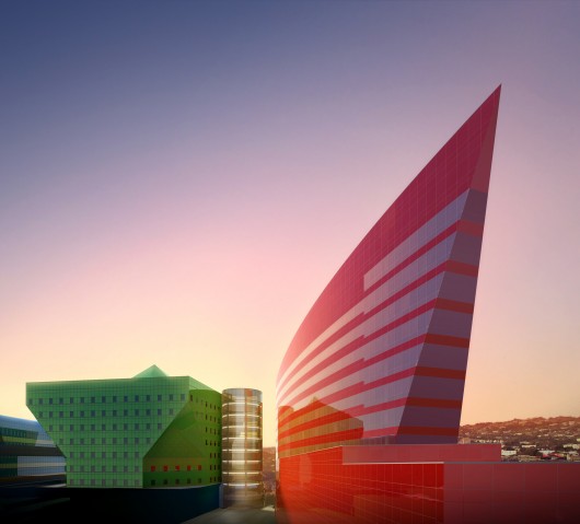 Red Building © Jeff Goldberg/Esto