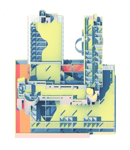 Mention: ECOLE/AAKAA (Adrien Durrmeyer, Martin Le Bourgeois, Nicolas Simon, Max Turnheim, Nicolas Violette). Image Courtesy of Young Architects Competitions