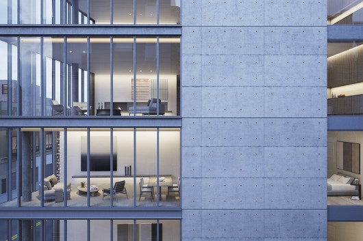 Rendering of 152 Elizabeth Street, developed by Sumaida + Khurana. Image © Tadao Ando