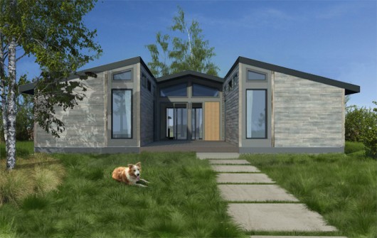 LivingHomes' Design. Image Courtesy of Living Homes