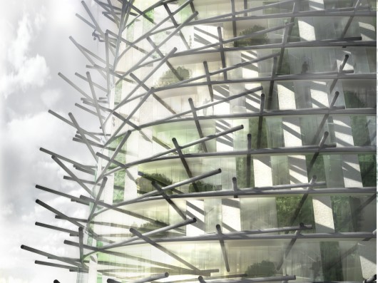 Scaffolding Closeup. Image Courtesy of Chartier Corbassons architectes