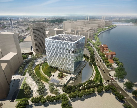 The new US Embassy in London – designed by Philadelphia’s KieranTimberlake. Image via US Department of State.