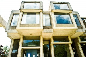 The Brutalist-style Orange County Government Center in Goshen, N.Y., closed since 2011, and designed by Paul Rudolph, may get a shot at preservation. Image © Randy Harris