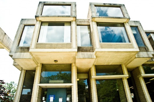 The Brutalist-style Orange County Government Center in Goshen, N.Y., closed since 2011, and designed by Paul Rudolph, may get a shot at preservation. Image © Randy Harris