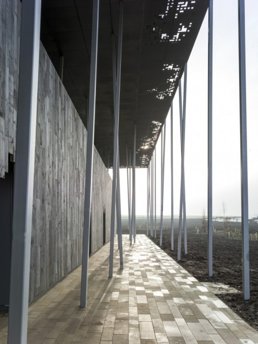 The Roof Of Stonehenge - Custom Zinc Panels Fabricated By VMZINC. Image © Peter Cook
