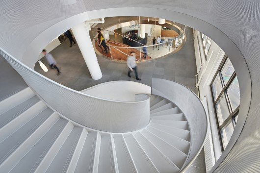 Staircases at Wieden+Kennedy NY by WORKac. Image © Bruce Damonte