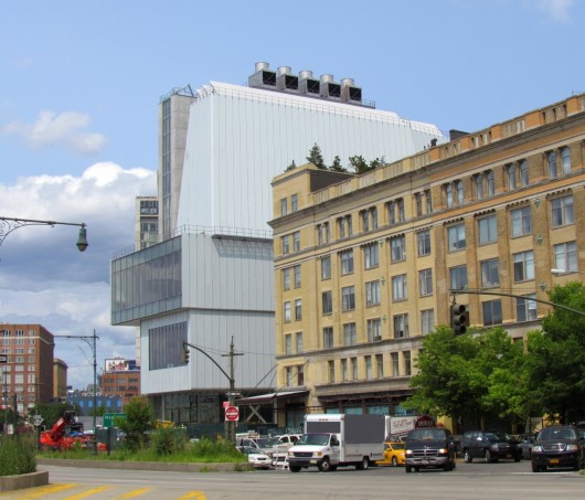 The new Whitney Museum building, seen from the West Side Highway in July. Image © Paul Clemence