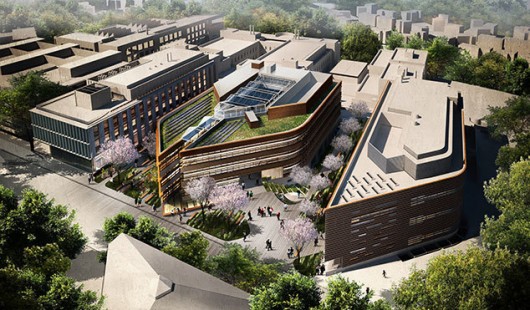 Northern Aerial View. Image Courtesy of Make Architects