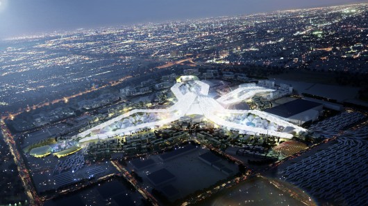 World Expo 2020 Master Plan. Image Courtesy of HOK