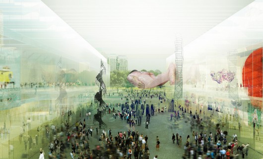 View inside the Forum. Image © Thomas Phifer and Partners