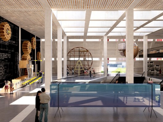 Exhibition Space. Image Courtesy of Mecanoo / Doug and Wolf