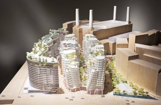 Phase 3, Battersea Power Station redevelopment (London). Image Courtesy of Foster + Partners / Gehry Partners