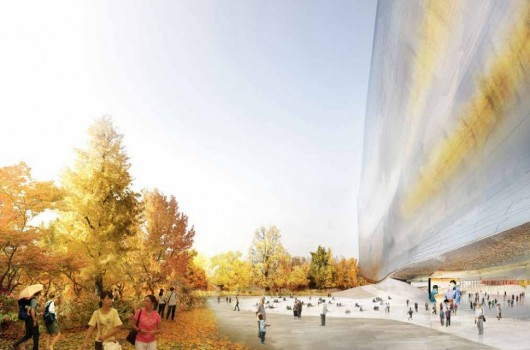 To the East, a fusion of sky and gardens. Image © Ateliers Jean Nouvel
