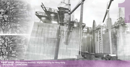 First Prize: Aboveground Anomaly / Tiffany Szeto (Hong Kong). Image © d3 Housing Tomorrow 2014