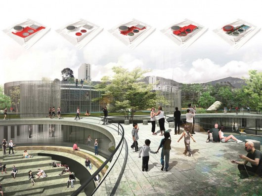 GOLD: Articulated Site: Water reservoirs as public park (Medellin, Colombia) . Image Courtesy of the Holcim Foundation