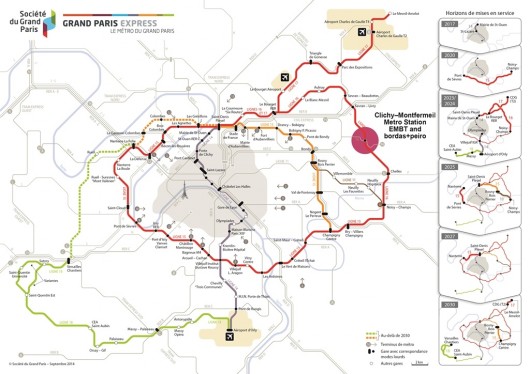 Grand Paris Express. Image Courtesy of Enric Miralles - Benedetta Tagliabue | EMBT