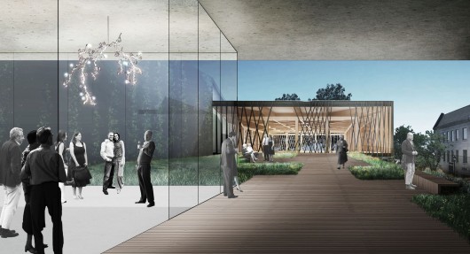 Rooftop Terrace and Patrons' Lounge. Image Courtesy of Studio Gang Architects