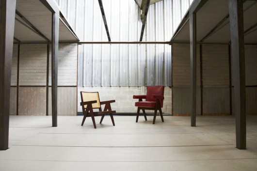 Prouve House with Easy Armchair Chair and Committee Chair by Jeanneret. Image Courtesy of Forward