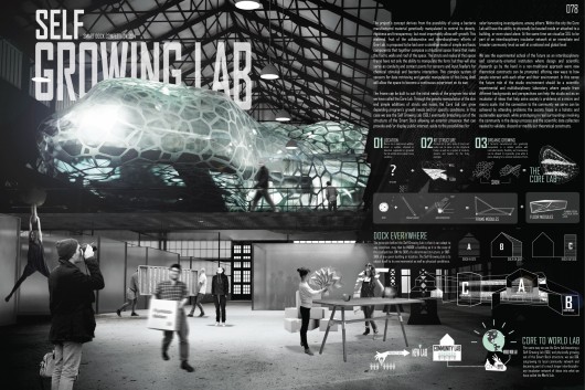 First Prize: SELF GROWING LAB / Victor Diaz, Ariel Santiago, Carlos Garcia, Danniely Staback, Nestor Lebron (San Juan, Puerto Rico). Image Courtesy of Terreform ONE