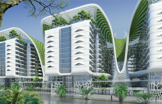 Perspective Towards a Courtyard. Image Courtesy of VCA