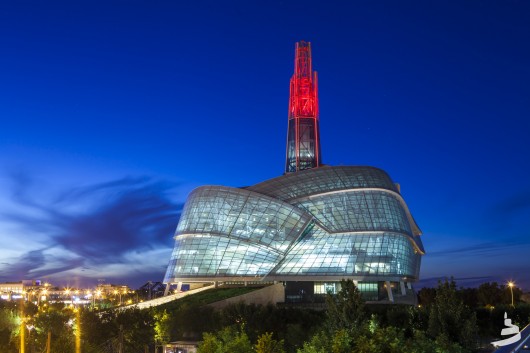 Canadian Museum for Human Rights. Image © Aaron Cohen/CMHR-MCDP