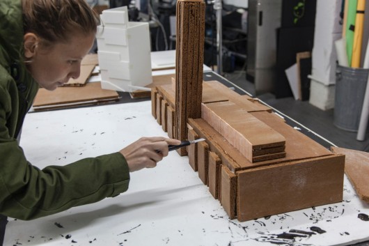 Tate Modern, London, by food artists Caitlin Levin and Henry Hargreaves in production. Image © Henry Hargreaves/Caters News Agency