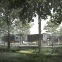Friis & Moltke Designs Housing Complex as Conceptual Scandinavian Forest © Friis & Moltke