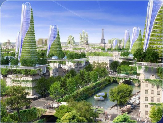 View of the comprehensive city plan. Image Courtesy of Vincent Callebaut Architecture