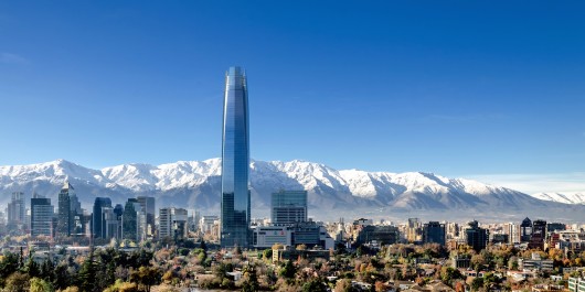 2014 Tallest #10: Torre Costanera, Santiago, 300 meters. Image © Pablo Blanco