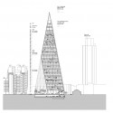 Avery Associates Reveals Design for 270-Metre Tower Next to London's Cheesegrater Courtesy of Avery Associates Architects