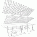 'The Flow' - A Multipurpose Pavilion / Department of ARCHITECTURE Exploded View