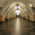 City ID and Billings Jackson's Maps Hope to Make Moscow More Legible Moscow's Taganskaya Station, part of the 1950 fourth section of the Metro, uses a flamboyant post-war Stalinist design. Image © Wikimedia CC user A. Savin