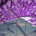 NL Architects Propose Striking Chain of Amethyst-Inspired Hotels View from Inside a Hotel Room. Image © NL Architects
