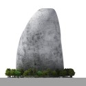 NL Architects Propose Striking Chain of Amethyst-Inspired Hotels Back Eelevation. Image © NL Architects