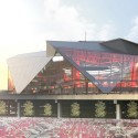360 Architecture Tops New Atlanta Stadium with Retractable "Roof Petals" Courtesy of New Atlanta Stadium
