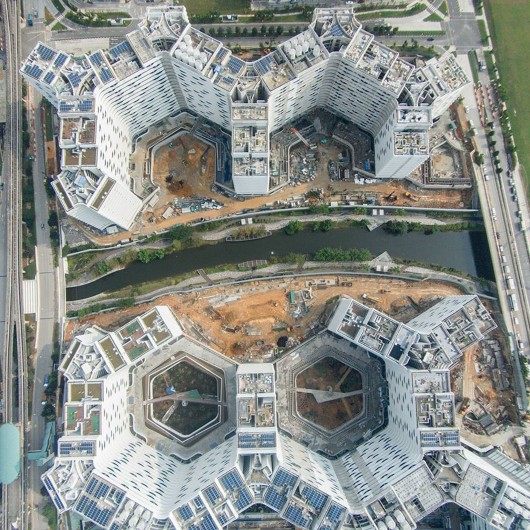 Current Construction Aerial. Image © Darren Soh